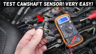 HOW TO TEST CAMSHAFT POSITION SENSOR ON A CAR [upl. by Divadnahtanoj]