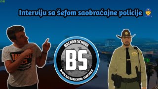 Interviju sa šefom saobracajne policije  BalkanSchoolCommunity [upl. by Mert244]