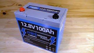 GrenerPower 100Ah LiFePO4 Lithium Battery Test [upl. by Bouzoun317]