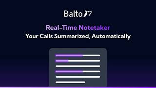 Balto RealTime Notetaker [upl. by Lorene]