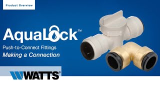 How to ConnectDisconnect AquaLock Fittings [upl. by Remo295]