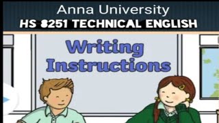 How to write InstructionsHS 3151 Professional English [upl. by Brena]