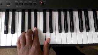 Major Scales How to Play F Major Scale on Piano Right and Left hand [upl. by Zins]