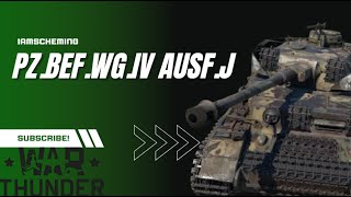 PZBEFWGIV AUSF J German Medium Tank War thunder [upl. by Nelle]