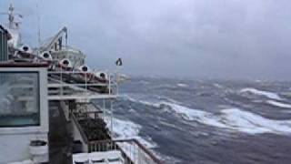 Rough cook strait ferry crossing  New Zealand  Watch the Life Rafts Roll to top [upl. by Cowley720]