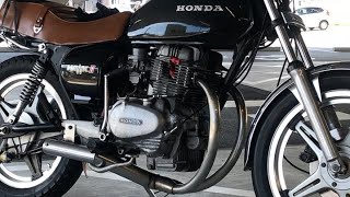 【これが250バブの音】CB250T ホークの排気音 CB400T バブ マフラー音 走行音 [upl. by Erdah]