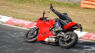 NÜRBURGRING CRAZY MOTORBIKES INSANE Fast Dangerous amp CRAZY Bikers at the Nordschleife [upl. by Ydak721]