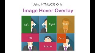 How to create image overlay hover effect using HTML and CSS only [upl. by Platt]