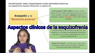 Esquizofrenia Aspectos clínicos  vídeo 1 de 2  UNED Psicología Psicopatología [upl. by Ethelind118]