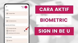 Cara Aktifkan Log Masuk Biometrik Be U by Bank Islam App l Activate Biometric Sign In [upl. by Ide]