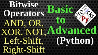 BitWise Operators in Python  AND  OR  XOR  Left Shift  Right Shift  Bit Manipulation in Python [upl. by Flyn]