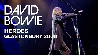 David Bowie  quotHeroesquot Live at Glastonbury 2000 Video Clip [upl. by Adiaros66]