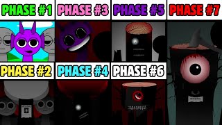 Phase 1 VS Phase 2 VS Phase 3 VS Phase 4 VS Phase 5 VS Phase 6 VS Phase 7 in Incredibox Sprunki [upl. by Nothgiel405]