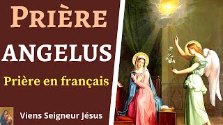 Prière de lANGELUS en Français à la VIERGE MARIE  Prière du Matin Midi et Soir [upl. by Nodnil335]