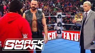 Cody Rhodes Drew McIntyre Jacob Fatu Talk Business  WWE SmackDown Highlights 21425  WWE on USA [upl. by Leftwich]