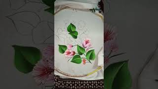 How to paint sareepainting using fabric paint fabripaintingtuturiol [upl. by Lynna]