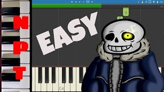 Megalovania EASY Piano Tutorial  Undertale [upl. by Ylrac33]