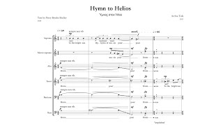 Archie Tulk  Hymn To Helios  For Vocal Ensemble SSATBB [upl. by Fantasia]