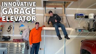 Garage Attic Elevator  Lift Build in Minneapolis Minnesota [upl. by Rodie]