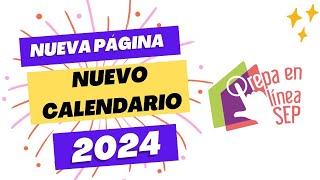 PREPA EN LINEA 2024  Nueva Pagina  Nuevo Calendario [upl. by Syck]