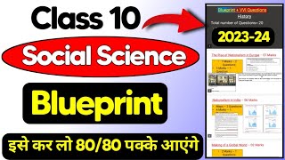 Class 10 Social Science Blueprint  Chapter wise weightage  Cbse Board Exam 20224 [upl. by Adiehsar]