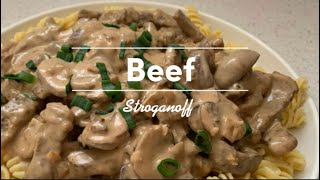 Easy Beef Stroganoff Recipe [upl. by Asta]