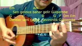 Gitar Dersi  Gülpembe [upl. by Ihsoyim485]