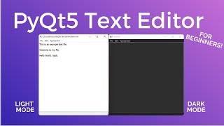 PyQt5 QtDesigner Text Editor Project tutorial  PyQt5 Project for Beginners [upl. by Einahets]