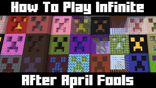 How To Play Minecraft Infinite After April Fools  snapshot 20w14infinite [upl. by Schonfeld]