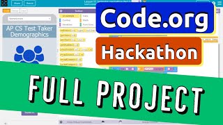 Codeorg Hackathon App  Complete Project Tutorial  All Parts  Unit 6 CSP [upl. by Cristobal]