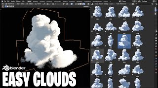 2 Ways for Volumetric Clouds in Blender   Cloud Generator [upl. by Legra254]