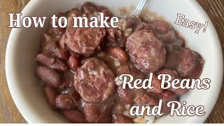 How to make Red Beans and Rice EASY [upl. by Rollo]