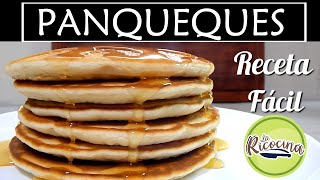 CÓMO HACER PANQUEQUES  PANCAKES  RECETA FACIL  LA RICOCINA [upl. by Siriso]