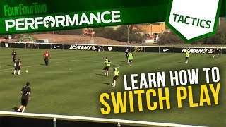 Learn how to switch play  Football training drills  Tactics [upl. by Janik158]