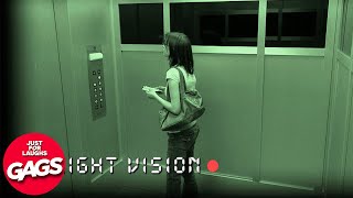 Scary Elevator Pranks 2023  Just For Laughs Gags [upl. by Atinad]