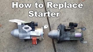 20062011 Honda Civic Starter Replacement [upl. by Nomelc192]