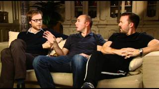 Ricky Gervais Stephen Merchant and Karl Pilkington An Idiot Abroad interview [upl. by Leuqar]