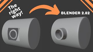 The RIGHT way to cut holes in surfaces in Blender [upl. by Eillib395]