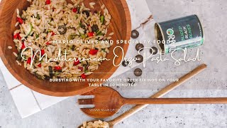 Mediterranean Orzo Pasta Salad Ready in 30 min or less [upl. by Bearnard]