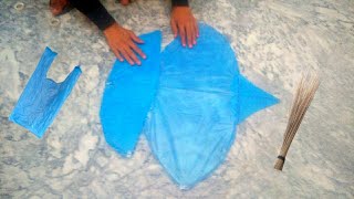 How to make patang at home with plastic bag A kite maker [upl. by Lajib]