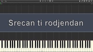 Srecan ti rodjendan  Tutorial  Nauci da sviras  Karaoke  Matrica [upl. by Jodee]