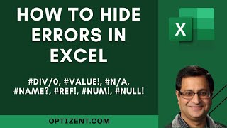 How to hide errors in Excel Learn how to suppress or replace Excel Errors [upl. by Ateiluj]