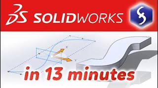 SolidWorks  Tutorial for Beginners in 13 MINUTES  COMPLETE [upl. by Eatnoed751]