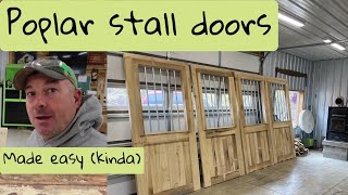 Building beautiful horse stall doors with Poplar cut on the Woodmizer [upl. by Edelson]