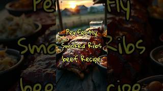 Perfectly Smoked Ribs beef Recipegrilling bbqribs [upl. by Letrice]