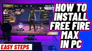 how to install free fire max in pc  Play free fire max in laptop  Dinesh Gaming Zone [upl. by Philana]