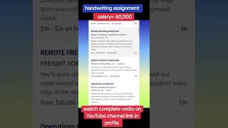 Handwriting assignment work from home workfromhome [upl. by Sparke560]