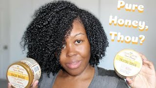 Wash N Go Using Creme Of Nature Pure Honey Mask amp Twisting Cream Demo  Review [upl. by Pinter]