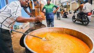 Indian Street Food Tour in Hyderabad India  Street Food in India BEST Biryani [upl. by Enirahtac]