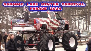 Saranac Lake Winter Carnival Parade 2024 [upl. by Faun401]